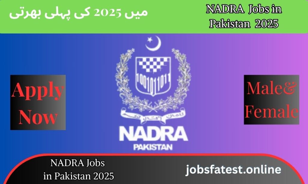 NADRA Jobs 2025 in Pakistan Latest Vacancies Application Process & Eligibility Criteria