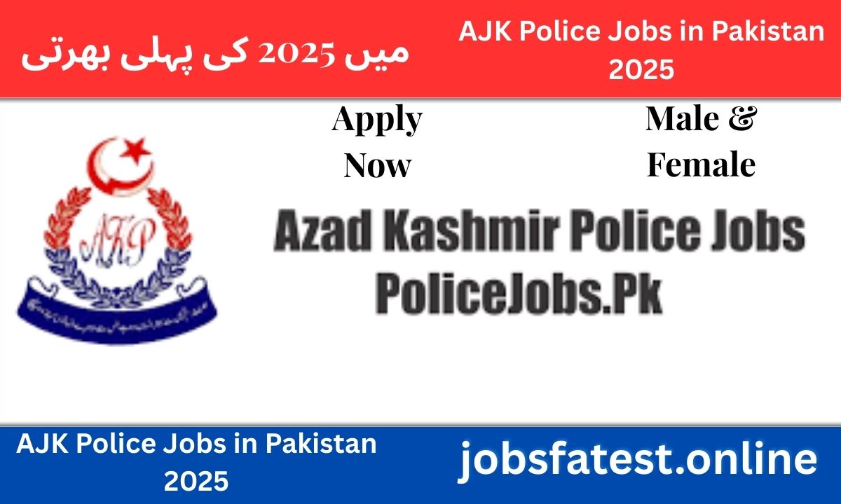 AJK Police Jobs in Pakistan 2025