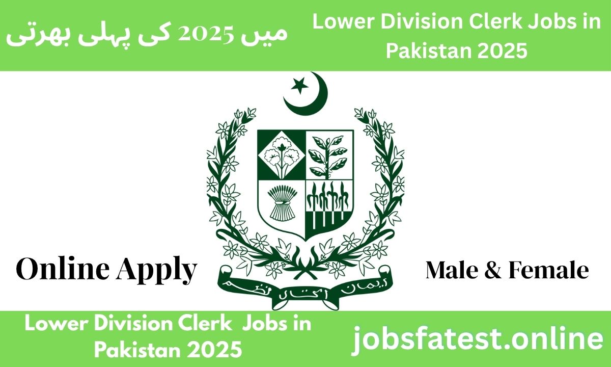 Lower Division Clerk Jobs in Pakistan 2025