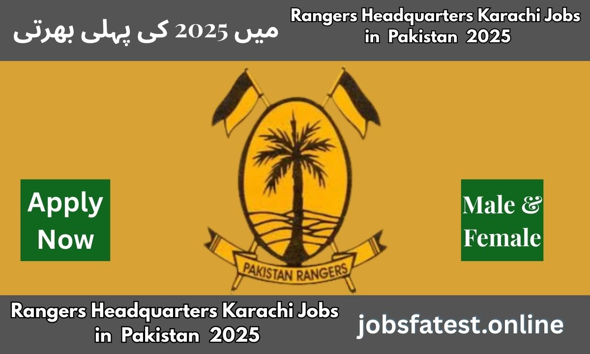 Pakistan Rangers Headquarters Karachi Jobs 2025