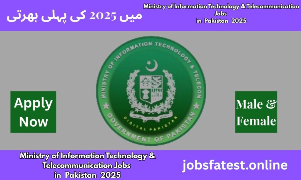 Ministry of Information Technology & Telecommunication Jobs 2025