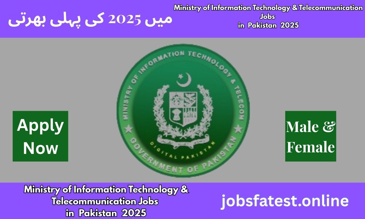 Ministry of Information Technology & Telecommunication Jobs 2025