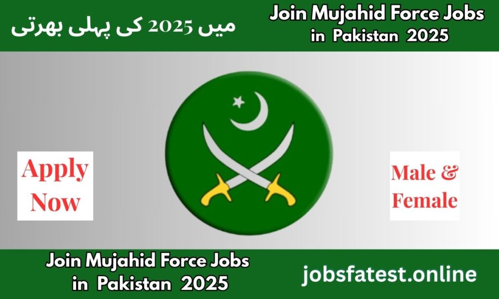 Mujahid Force Jobs 2025