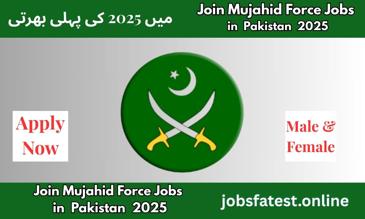 Mujahid Force Jobs 2025